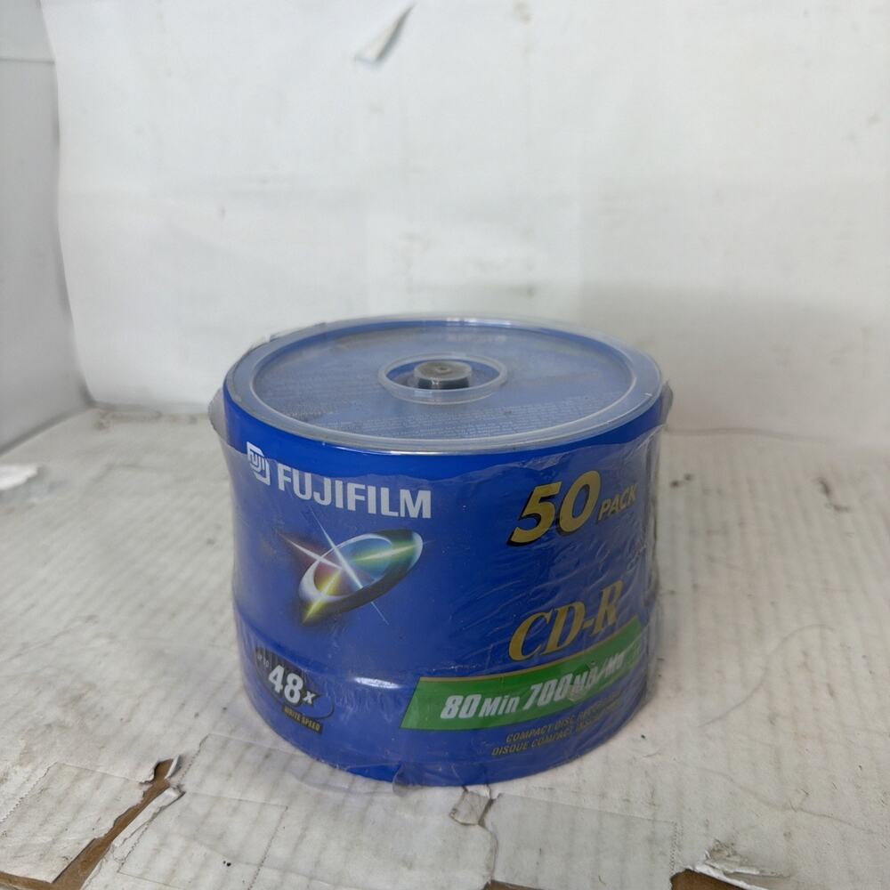 Fujifilm CD-R 50 pack 80min 700MB/Mo up to 48X write speed New Sealed